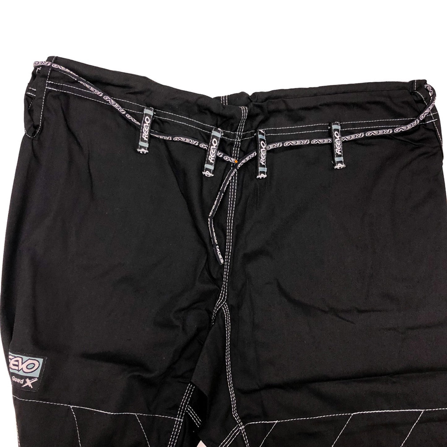 Reevo Guard Ultralight BJJ Gi for Adults and Kids with White Belt - Black