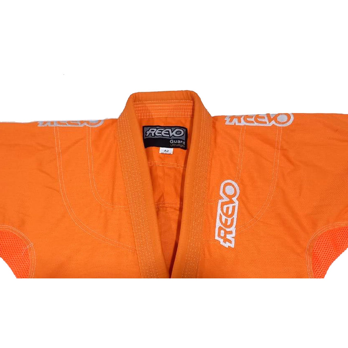 Reevo Guard Ultralight BJJ Gi for Adults and Kids with White Belt - Orange