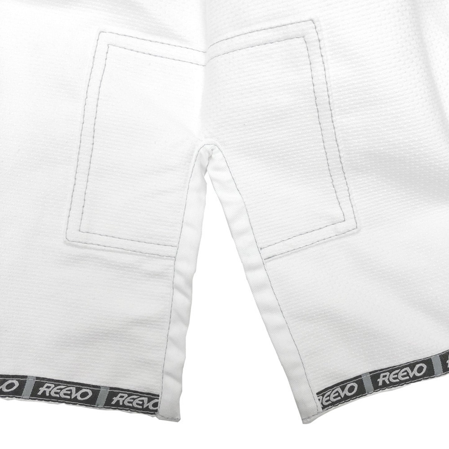 Reevo Guard Ultralight BJJ Gi for Adults and Kids with White Belt - White