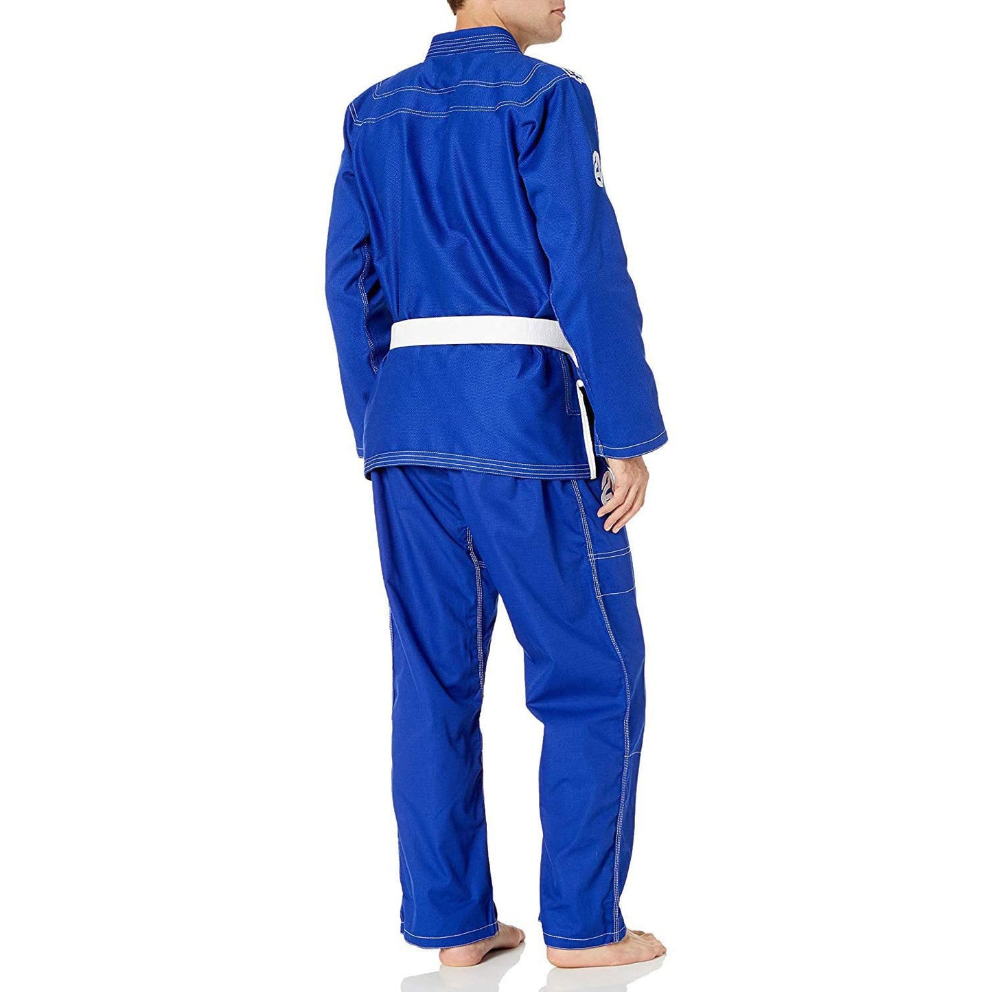 Reevo Guard Ultralight BJJ Gi for Adults and Kids with White Belt - Blue