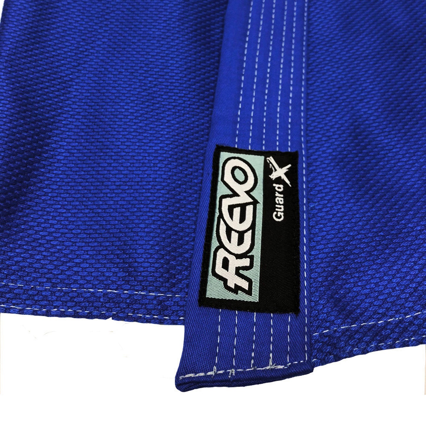 Reevo Guard Ultralight BJJ Gi for Adults and Kids with White Belt - Blue