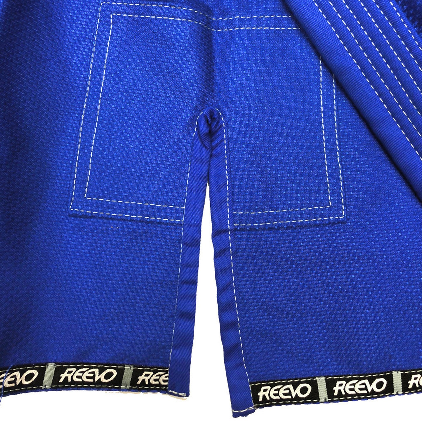 Reevo Guard Ultralight BJJ Gi for Adults and Kids with White Belt - Blue