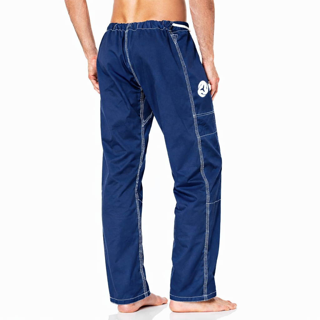 Reevo Guard Ultralight BJJ Gi for Adults and Kids with White Belt - Navy Blue