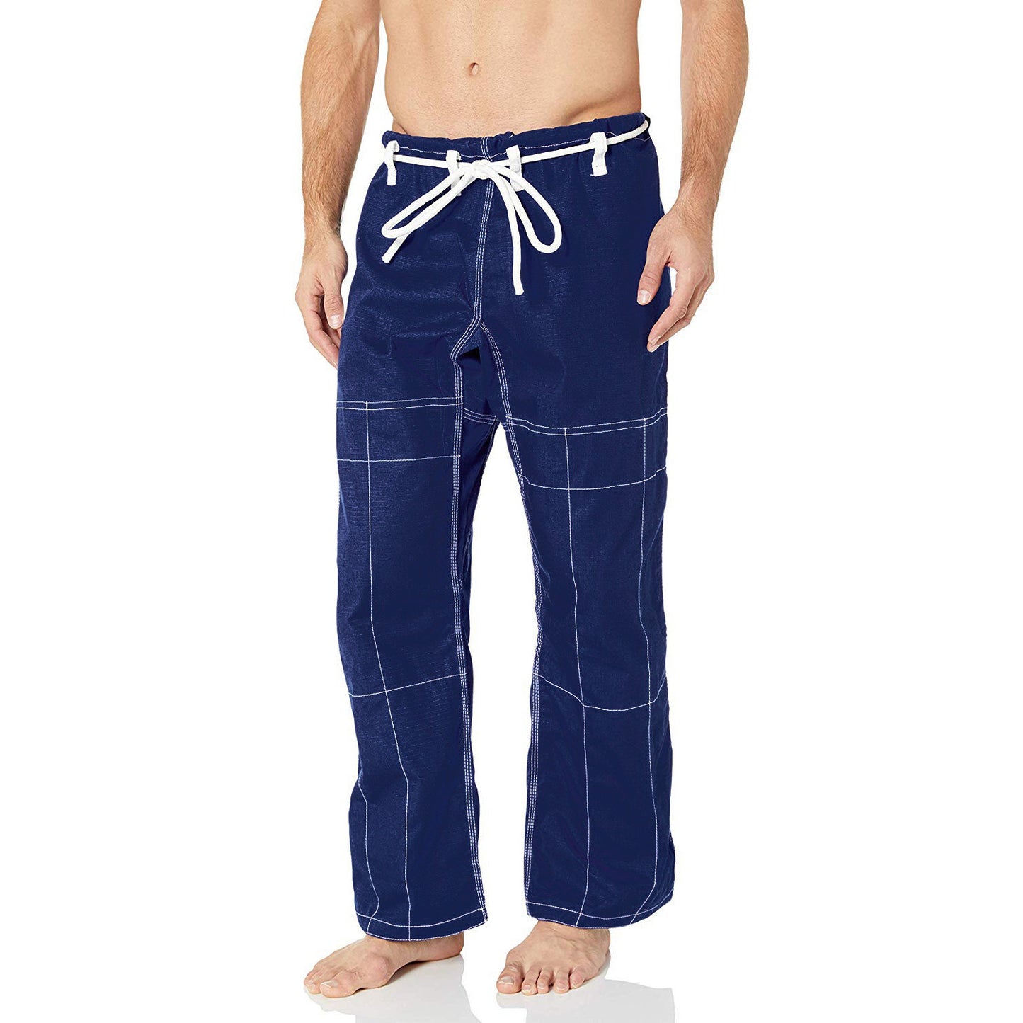 Reevo Guard Ultralight BJJ Gi for Adults and Kids with White Belt - Navy Blue