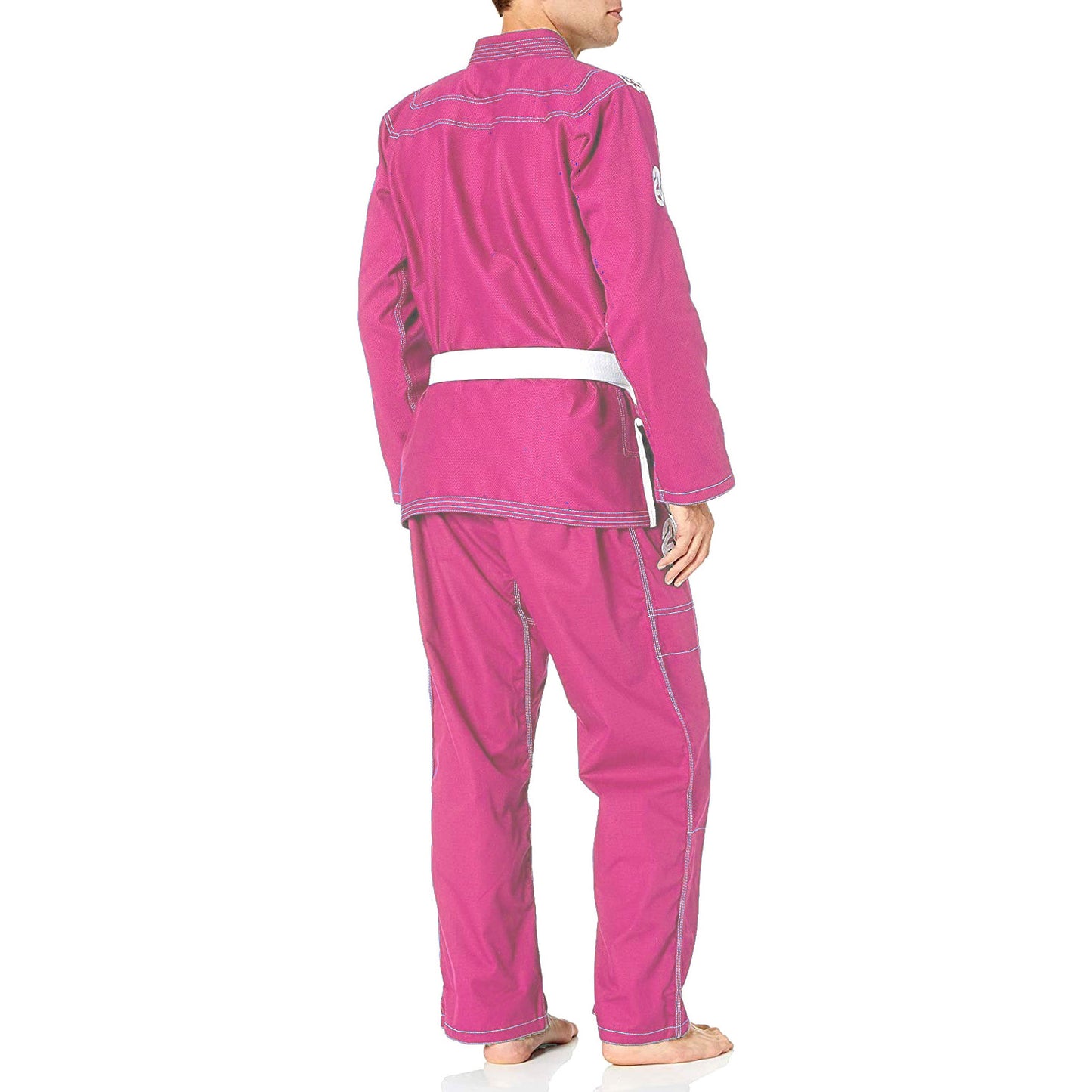 Reevo Guard Ultralight BJJ Gi for Adults and Kids with White Belt - Pink