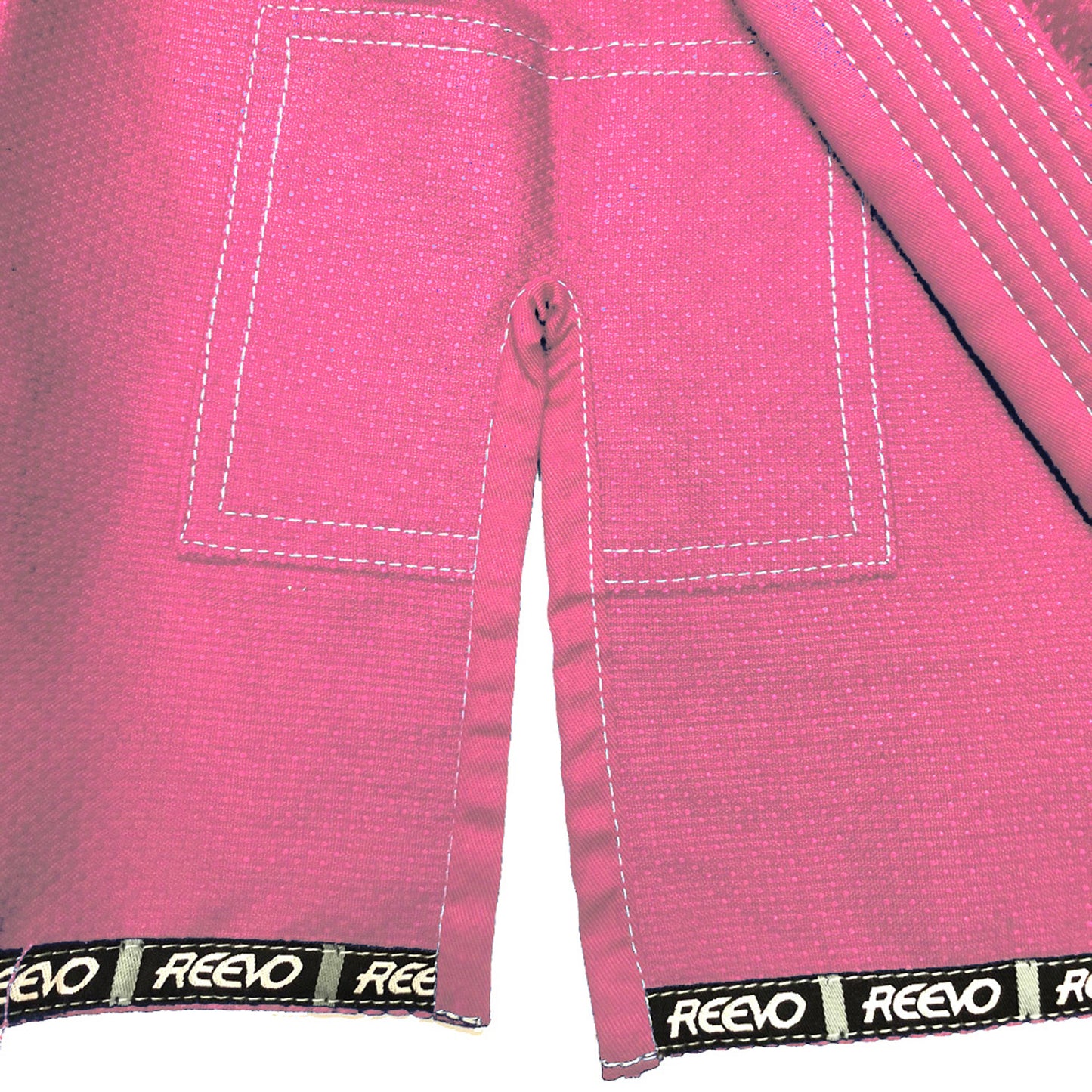 Reevo Guard Ultralight BJJ Gi for Adults and Kids with White Belt - Pink