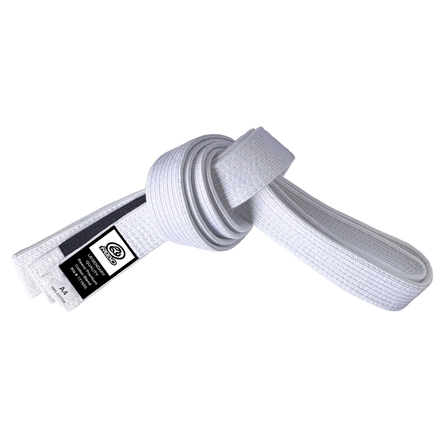 REEVO BJJ Belts - Premium Cotton, IBJJF Compliant, Brazilian Jiu Jitsu Belt